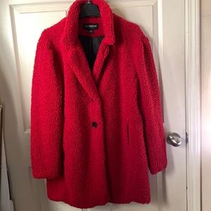 Liz Claiborne Fuzzy Teddy Coat